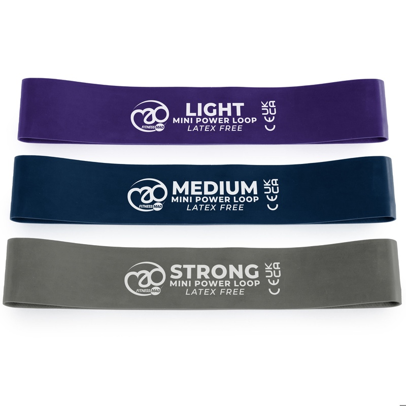 Fitness Mad Mini Power Loops REH030 3 Pack of 3 Fitness Mad Mini Power Loops REH030 3 Pack of 3