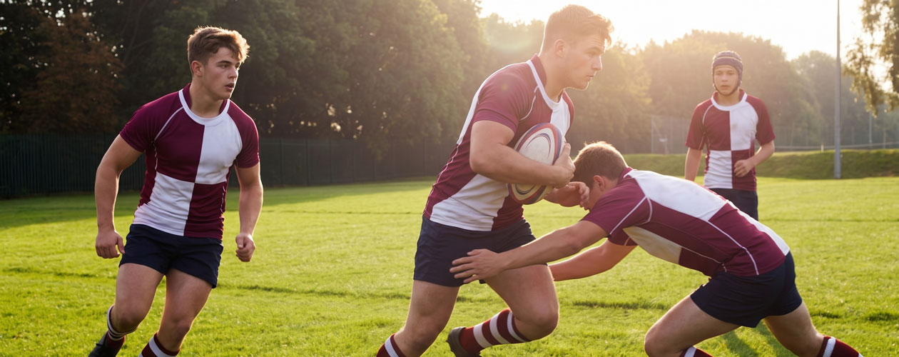 Teenage Rugby Players